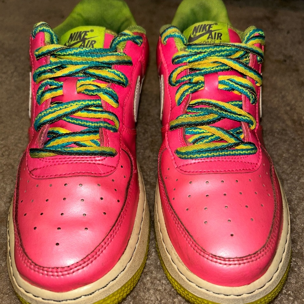 Nike Air Force 1 Low Pink Volt Aqua (GS)